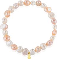 Damen-Armband mit chinesischen Süßwasserperlen 18k gold