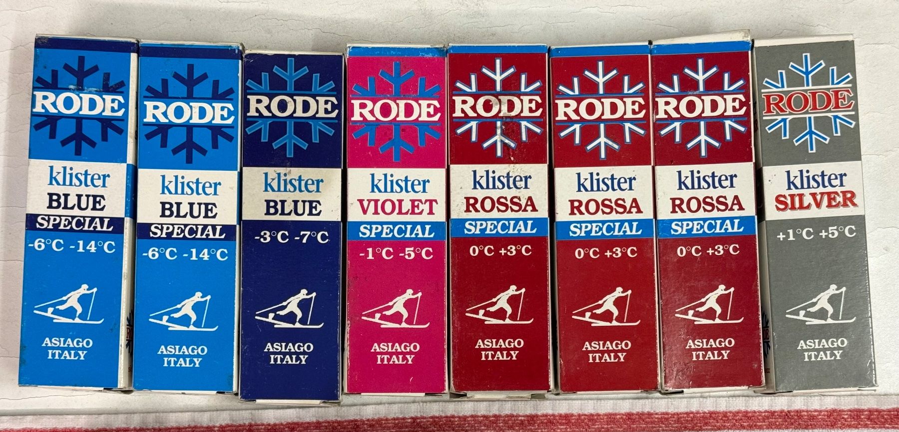 Sci: Skiwachs Set Rode, Vintage, div. Sorten, NEU & gebraucht – Usato da Pragg-Jenaz venduto da Gigolo60 1