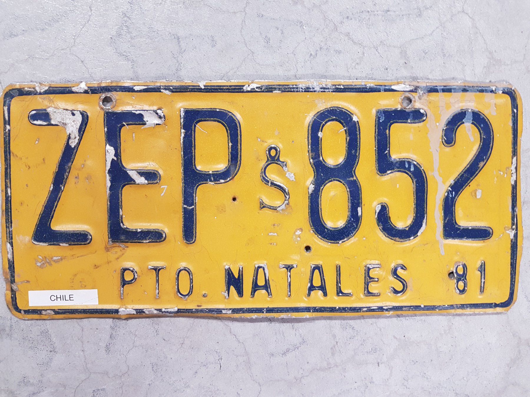 Insegne: Autonummer Chile – Usato da Uster venduto da Gery8
