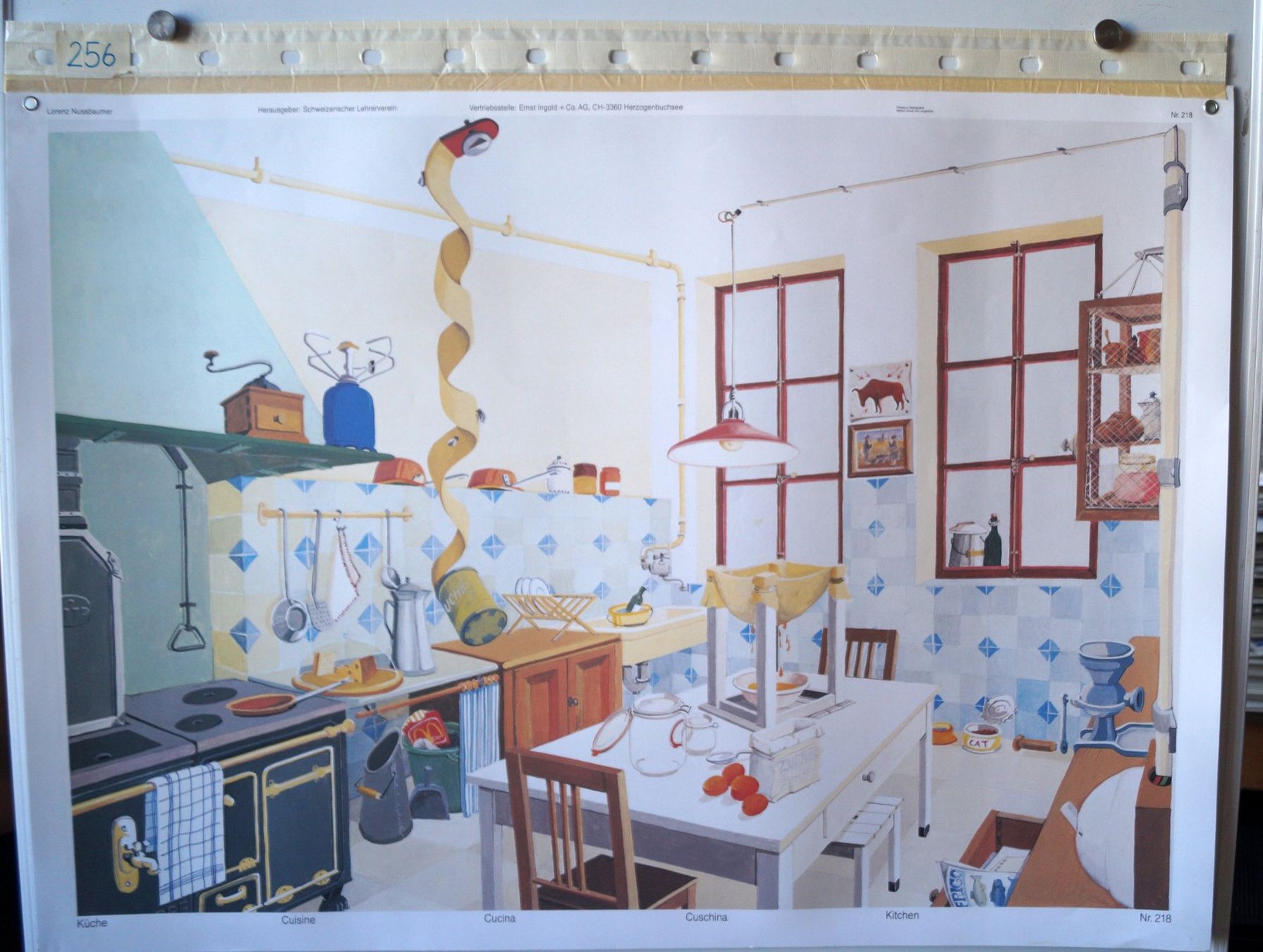 Foto & Immagini: Schulwandbild "Küche" von Lorenz Nussbaumer  @perga – Usato da Härkingen venduto da sammelbecken 1