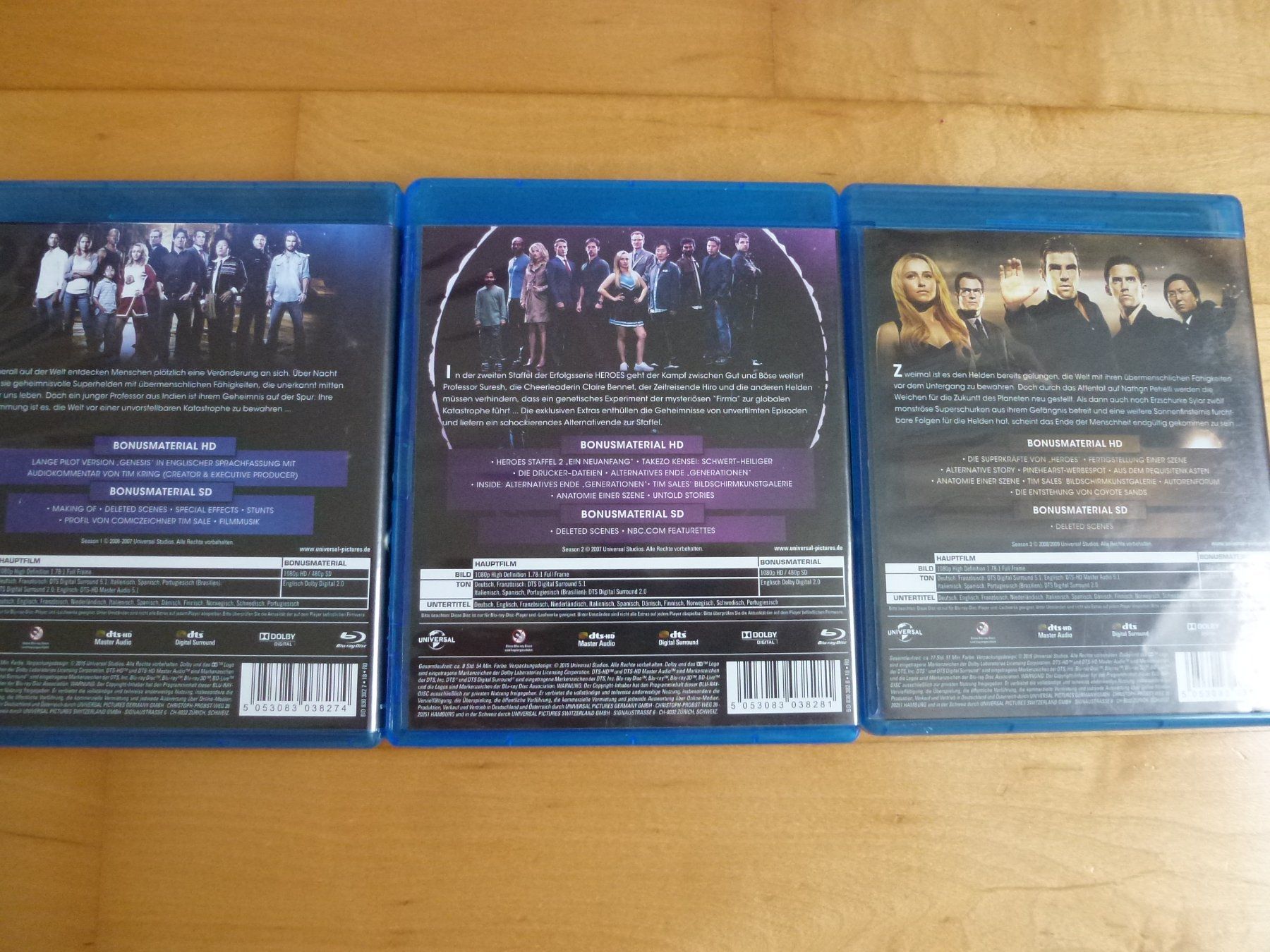 Tutti i DVDs: Heroes - Staffel 1- 3 (13 Blu-Rays) – Nuovo (secondo la descrizione) da Bern venduto da Frebo 1