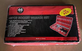 Steckschlüsselsatz 46 teilig 1/4 Zoll Chrom Vanadium neu