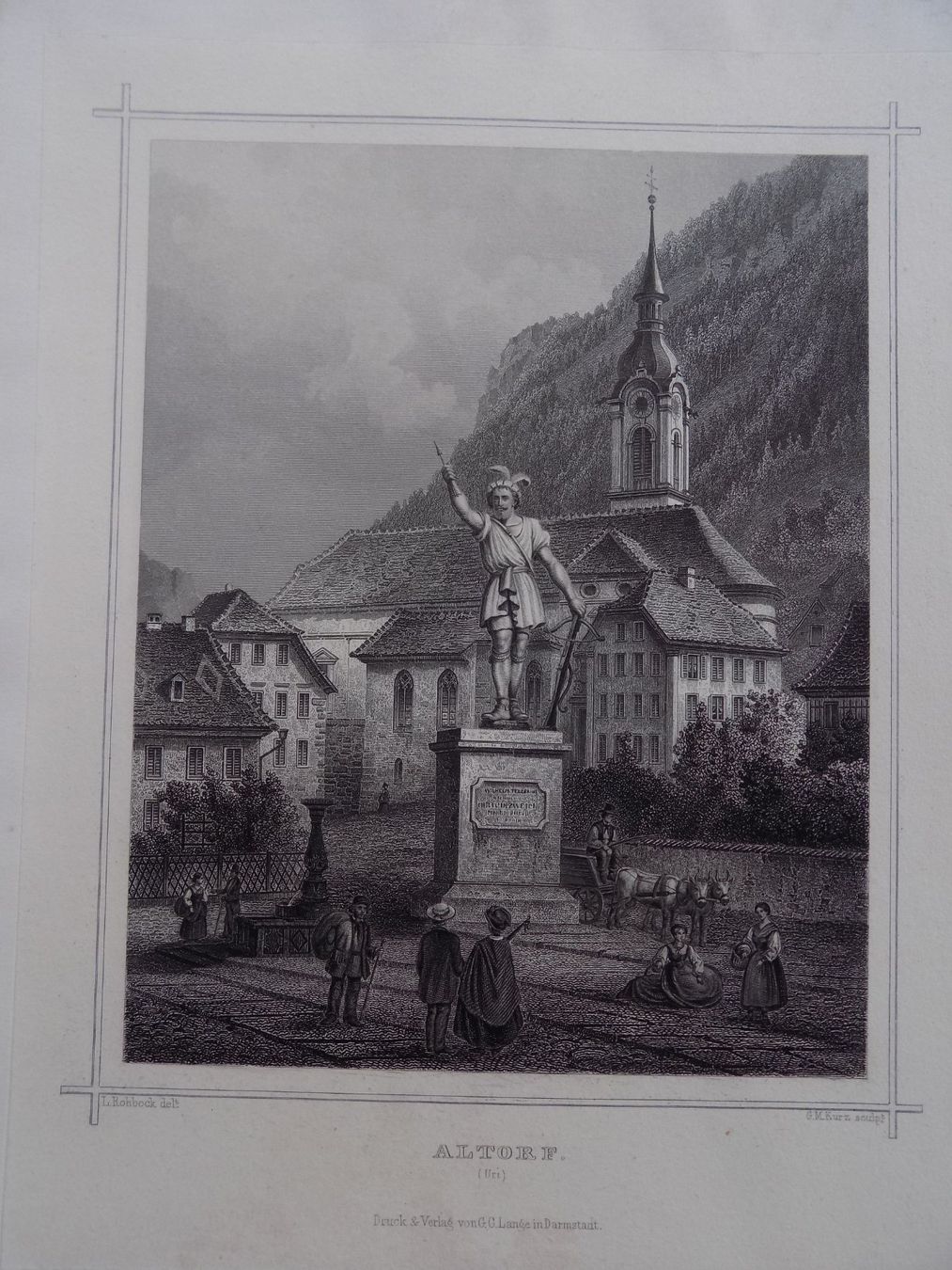 Gravures: Altdorf Telldenkmal – D'occasion à Risch par Rischli15 1