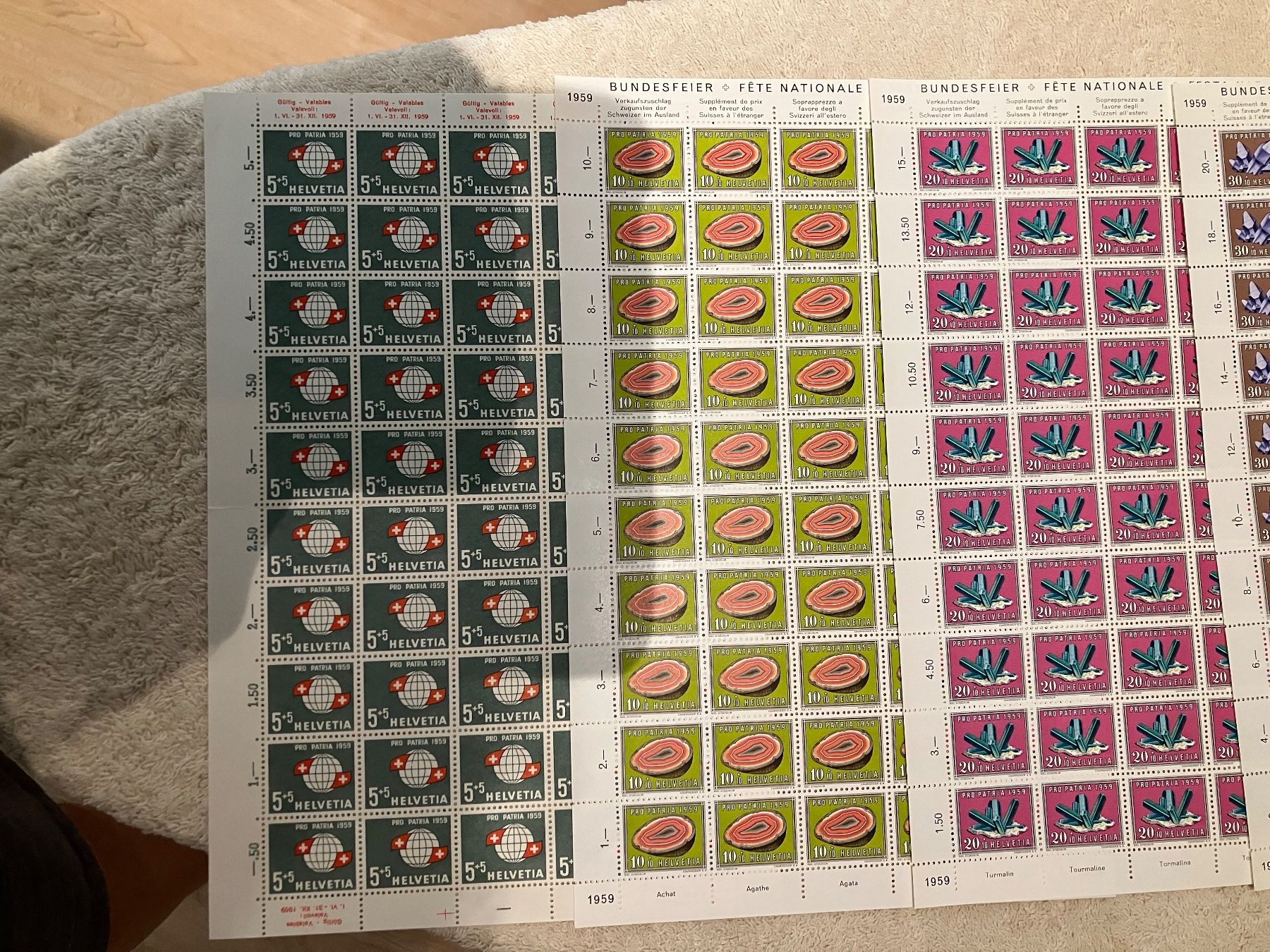 Tous les timbres: Bogenserie Pro Patria 1959 postfrisch ** – D'occasion à Baar par Ramona10 1