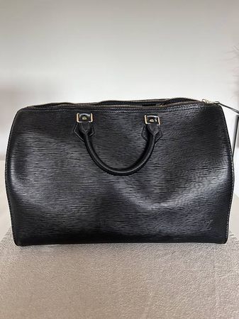 Louis Vuitton Speedy 35 Epi Leather Black