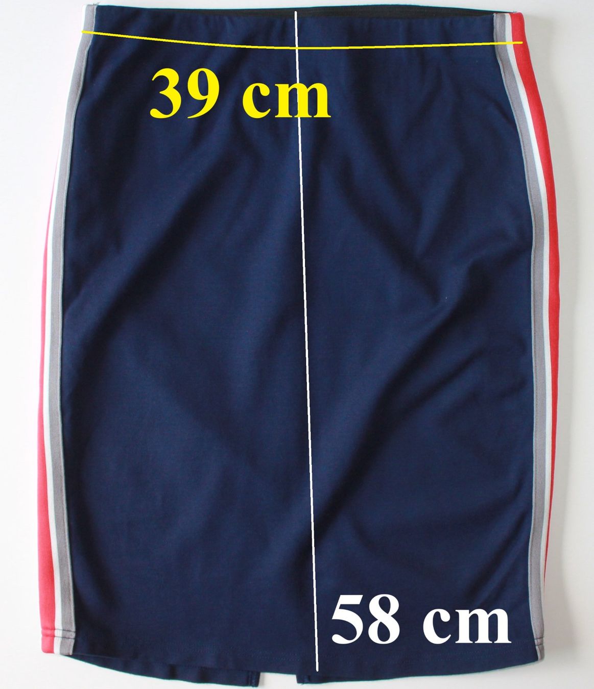 Gonne: Jupe crayon bleu marine Broadway t. M – Nuovo (secondo la descrizione) da Peseux venduto da Gilloss 1