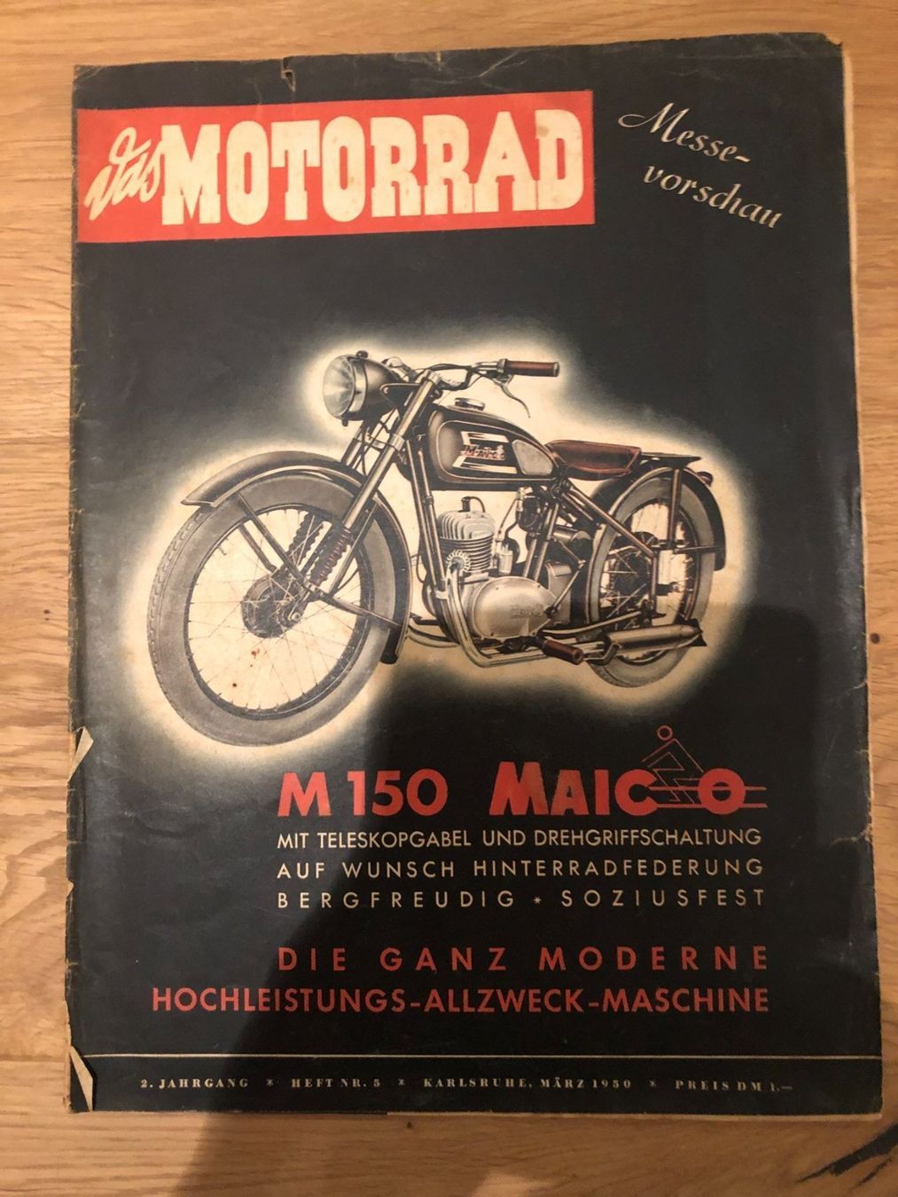 Riviste & Magazine: Das Motorrad 1950 Nr5 – Usato da Läufelfingen venduto da Columbus06