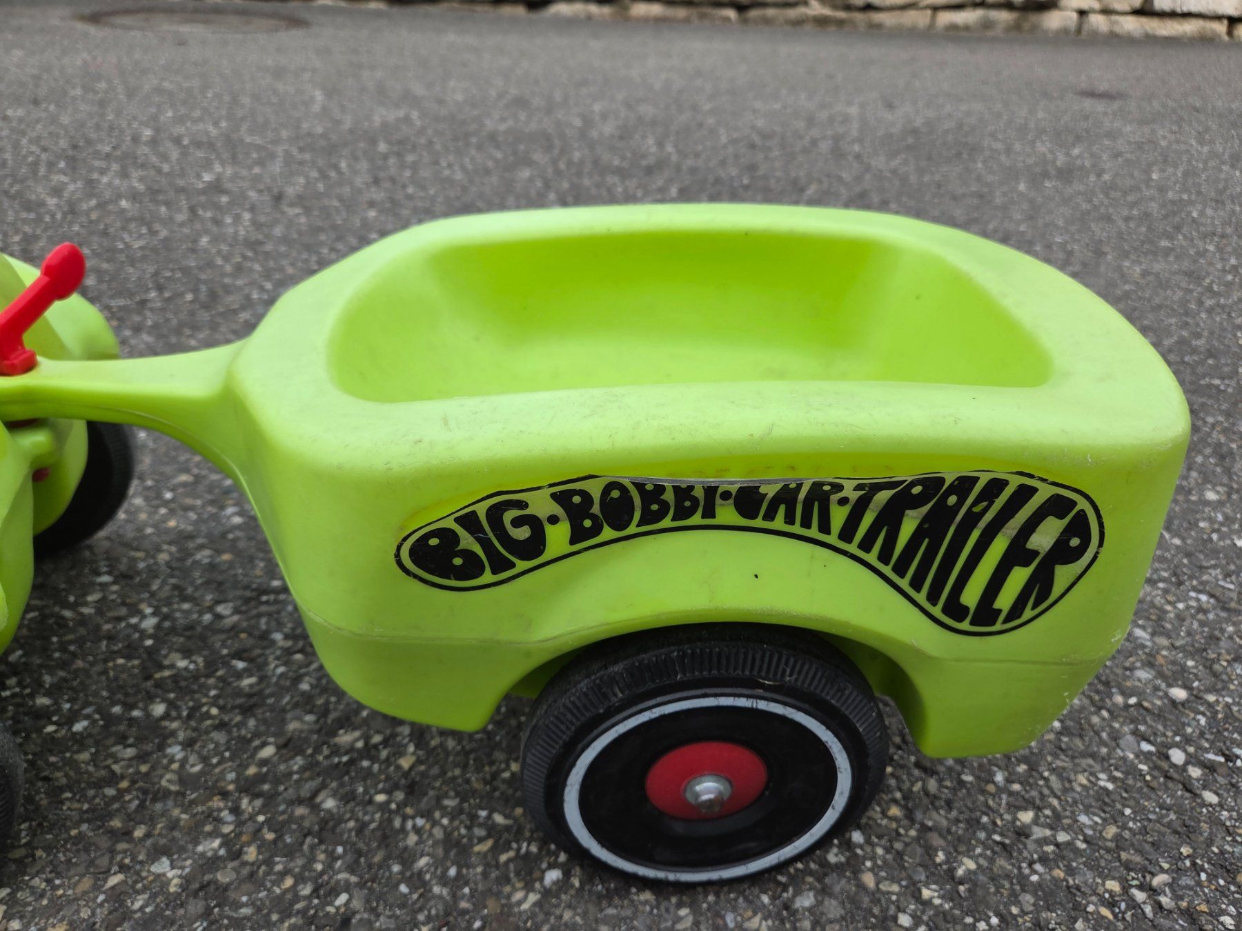 Big Fahrzeuge für Kinder: Big Bobby Car grün mit Anhänger – Gebraucht aus Heinrichswil von frankie19860 4