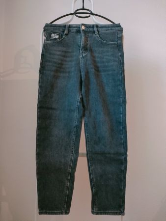 Warme Damen Winter Jeans schwarz