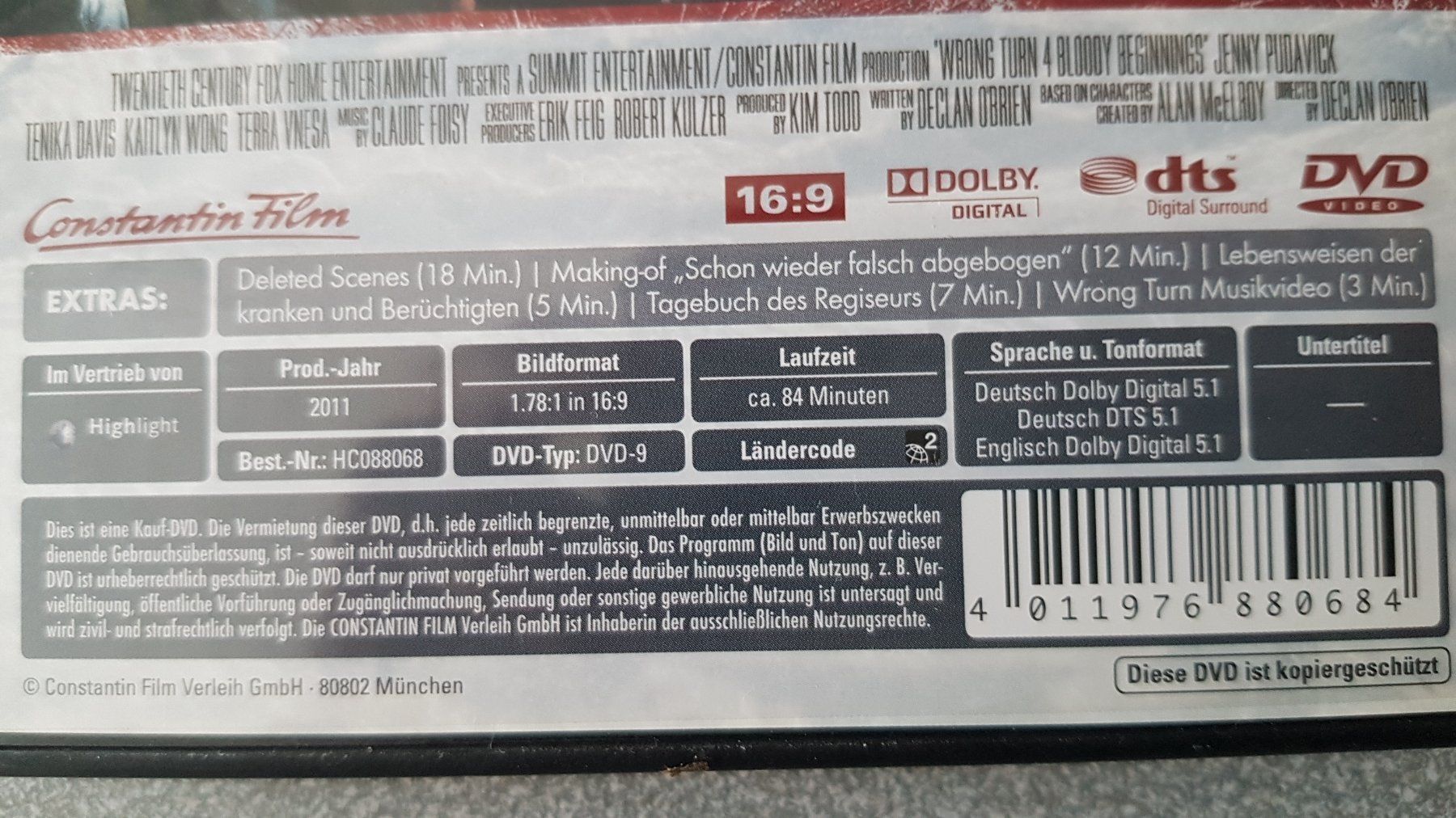 Tutti i DVDs: DVD Wrong Turn 4 – Usato da Oetwil am See venduto da fineli2 1