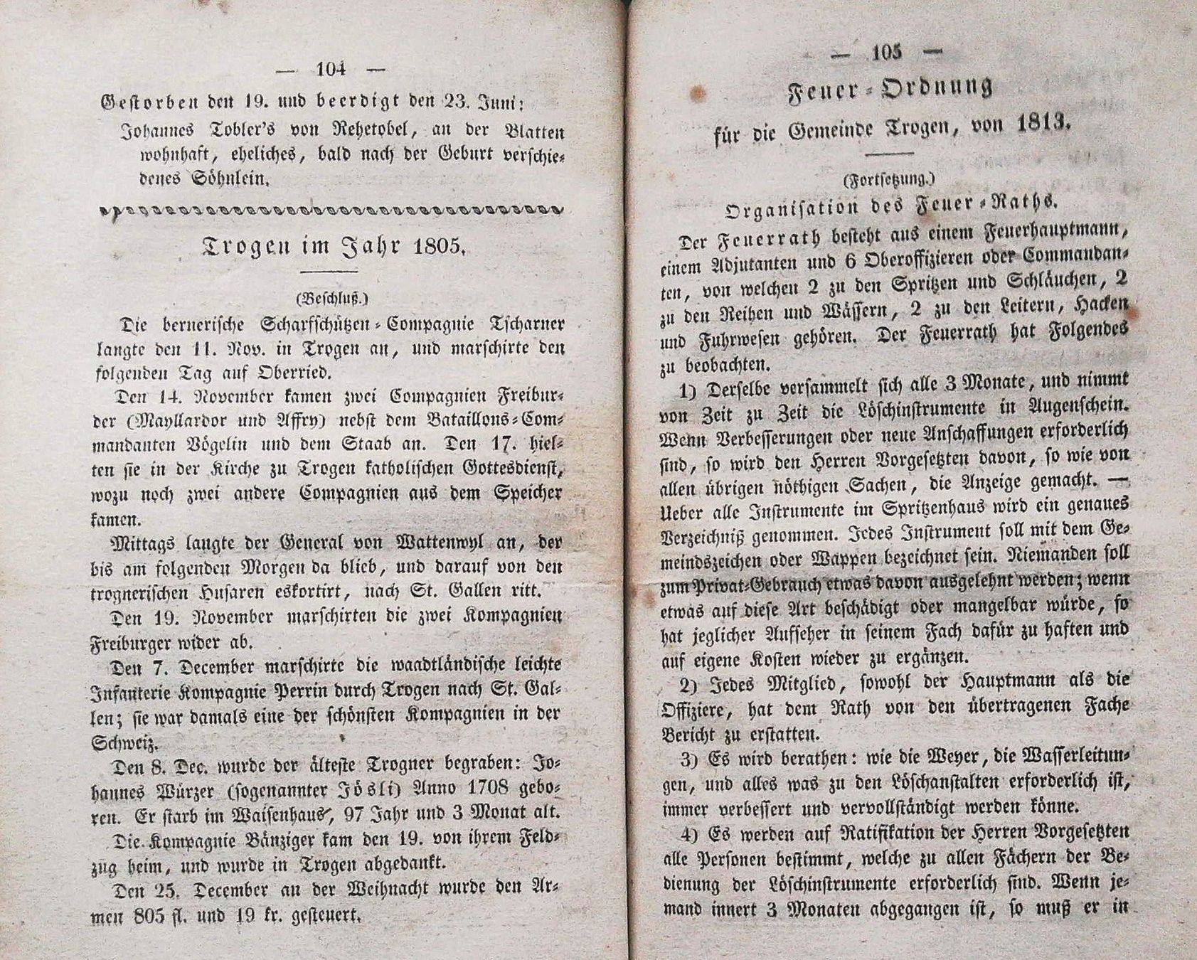 Livres: Trogen Wochenblatt JG 1829 und 1830 – D'occasion à Rafz par Helvet32 3