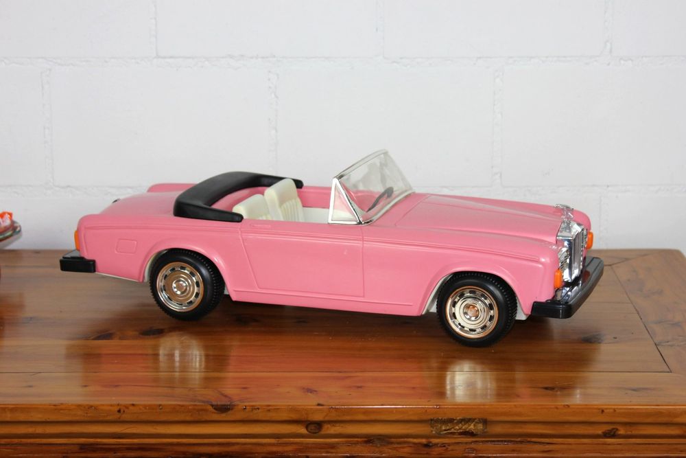 Vintage BARBIE PINK ROLLS ROYCE grosses Cabriolet 80er Jahre | Acheter ...