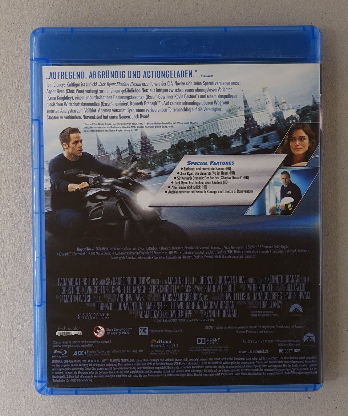 Tous les DVDs: Jack Ryan - Shadow Recruit – D'occasion à Sessa par fraenklishop 1