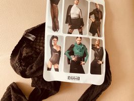 Magnifiques collants résille WOLFORD couleur moca taille S