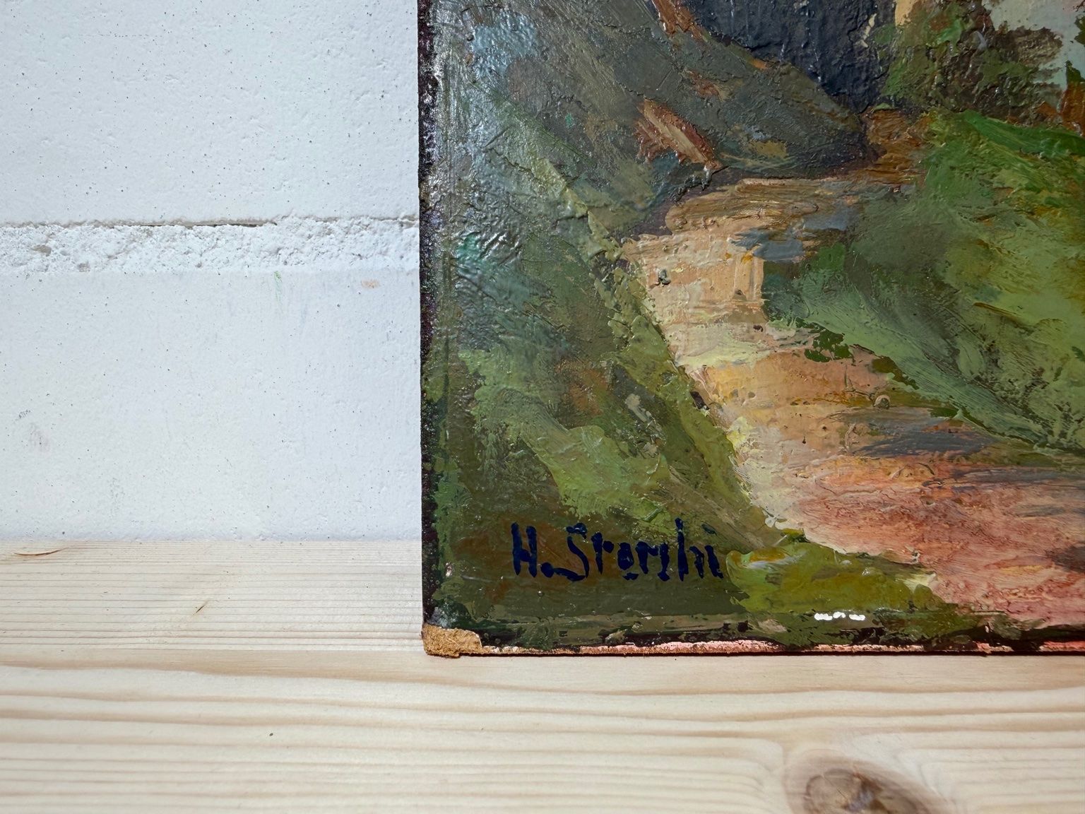 Dipinti: Hans Sterchi – Schweizer Seelandschaft – Usato da Root venduto da Jo.Di 2