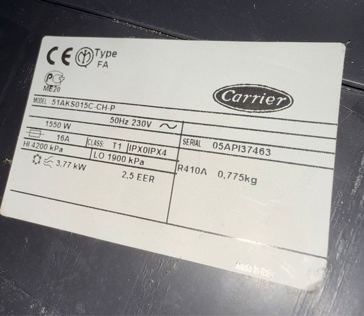Klimageräte: Carrier Holiday Ice Klimagerät Split – Gebraucht aus Seon von Calsonic78 6