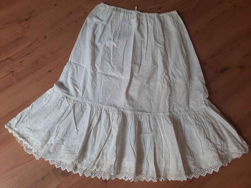 Jupon Pantacourt Vintage Rose – Dentelle, Taille 44, Pour Théâtre Ou Soirée