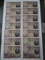 Spanien, 1928 Banknoten, Fünfzig Peseten, Verschiedene Serie