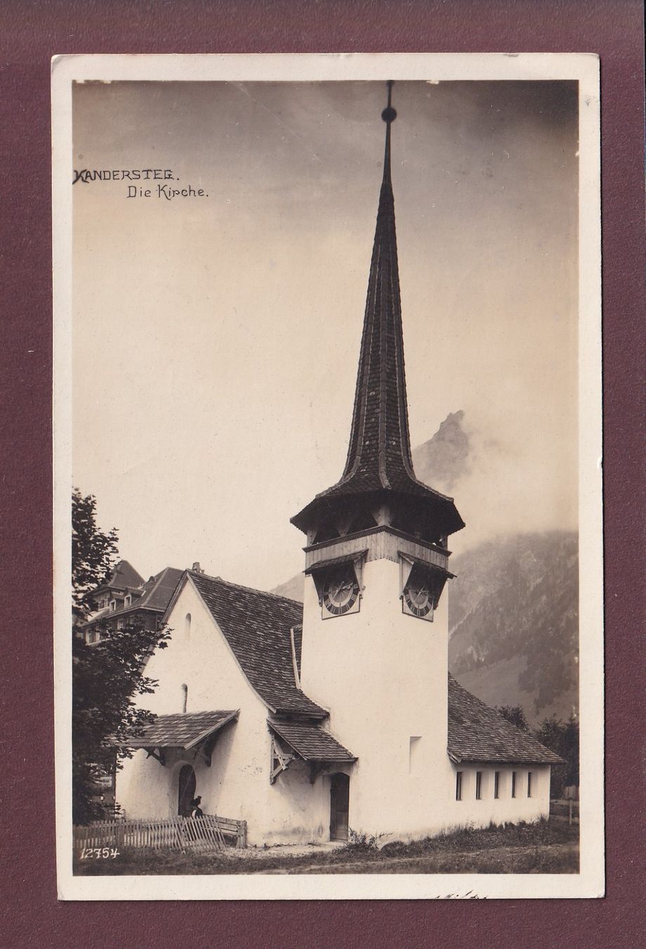Cartes postales: KANDERSTEG - Kirche - 1926 – D'occasion à Pully par nicecards