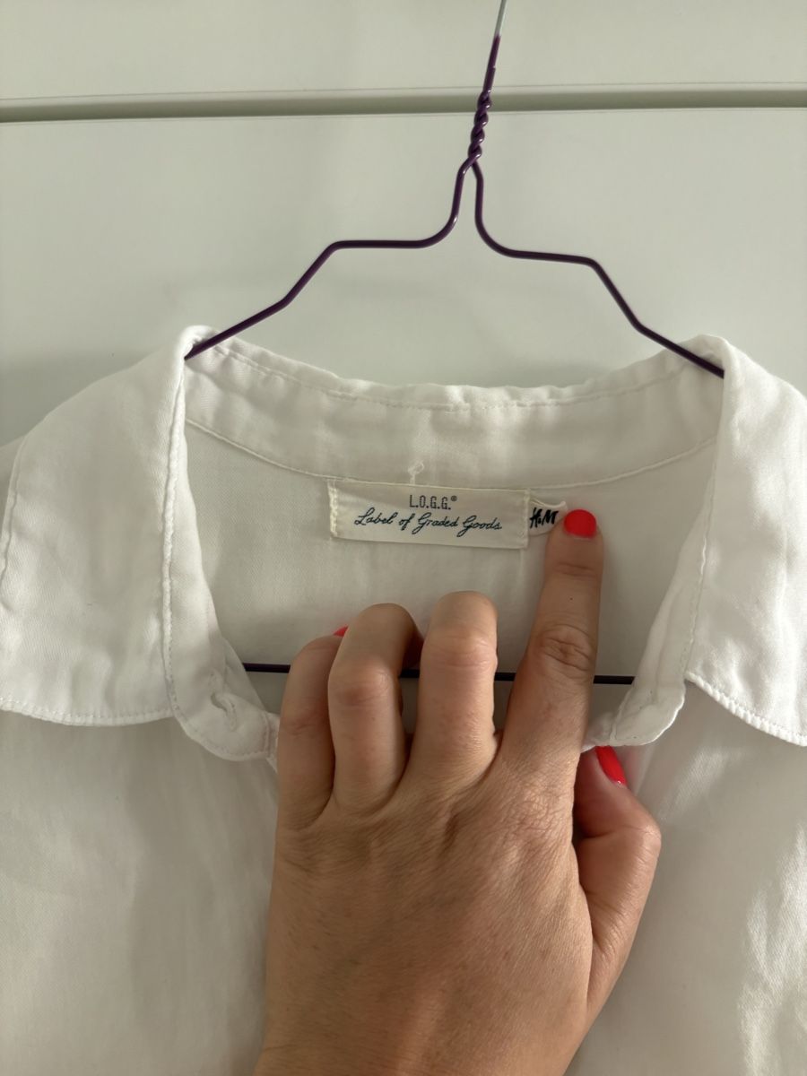 H&M Camicette: Camicia bianca L.O.G.G. H&M taglia 36/38 – Usato da Basel venduto da sab_mjg8 2