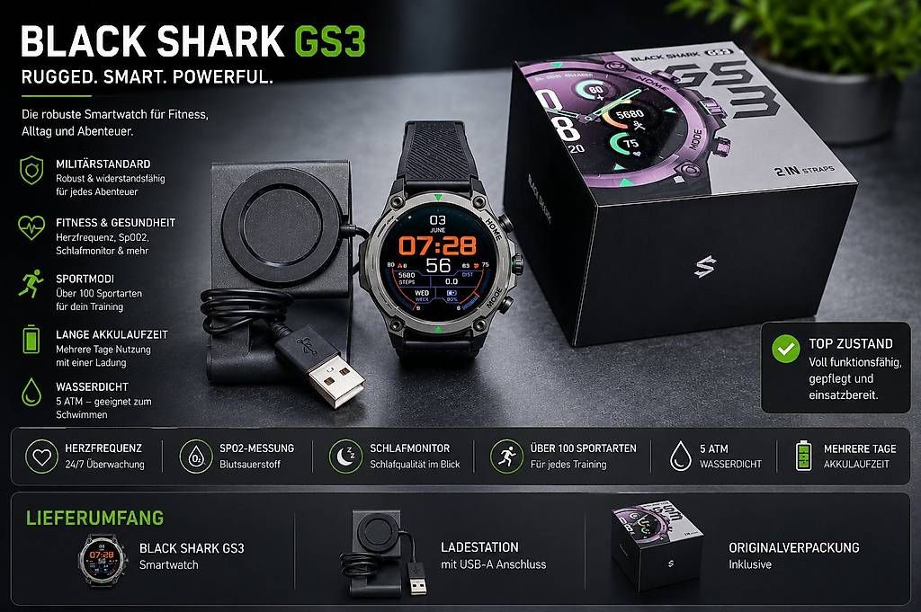 Smartwatch: Black Shark GS3 Smartwatch – Usato da Igis venduto da Hideo