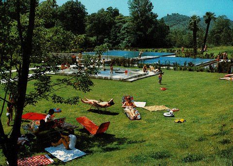 Cartoline postali: Ansichtskarte Piscina VPOD Sessa 1983 – Usato da Ebmatingen venduto da desalli