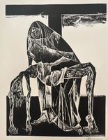 Hans Lietzmann (1872-1955) Holzschnitt handsigniert