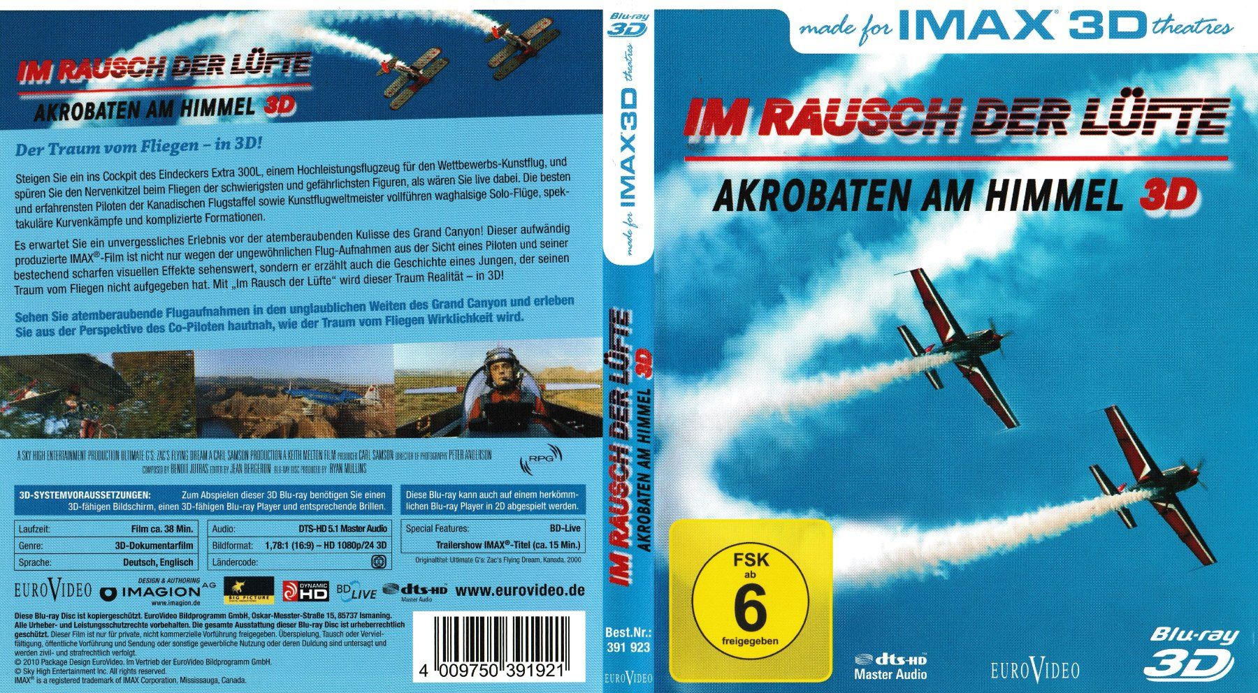 Tutti i DVDs: Blu-Ray - IMAX: Im Rausch der Lüfte – Usato da Langnau am Albis venduto da MediaRescuerKeLoX