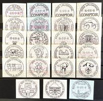 1991- 93 ATM Interessantes LOT Div Typ.mit VOLLSTEMPEL (2)