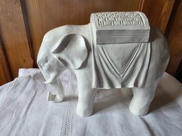 Skulptur Figur Deko Elefant 23cm