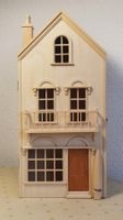 Puppenhaus zum Bemalen und Einrichten, Rohholz, Höhe 65cm