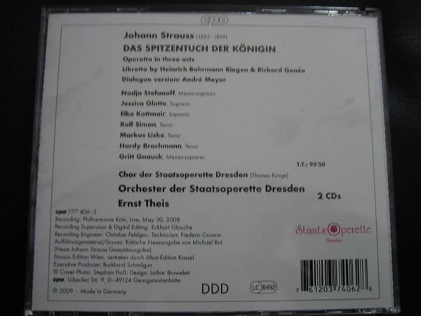 CD: Johann Strauss - Spitzentuch der Königin – Usato da Zürich venduto da Ralfli 1