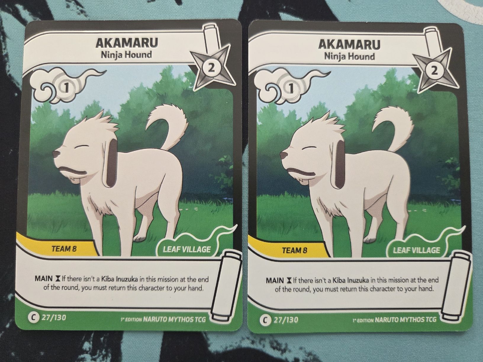 Sammelbilder & Trading cards: 2x Naruto Mythos TCG - Akamaru EN – Neu (gemäss Beschreibung) aus Safnern von wil_z6qf