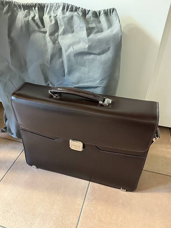 Samsonite Valigie & Borse: Samsonite Akten-/Laptoptasche Leder – Usato da Maseltrangen venduto da Adrian2889