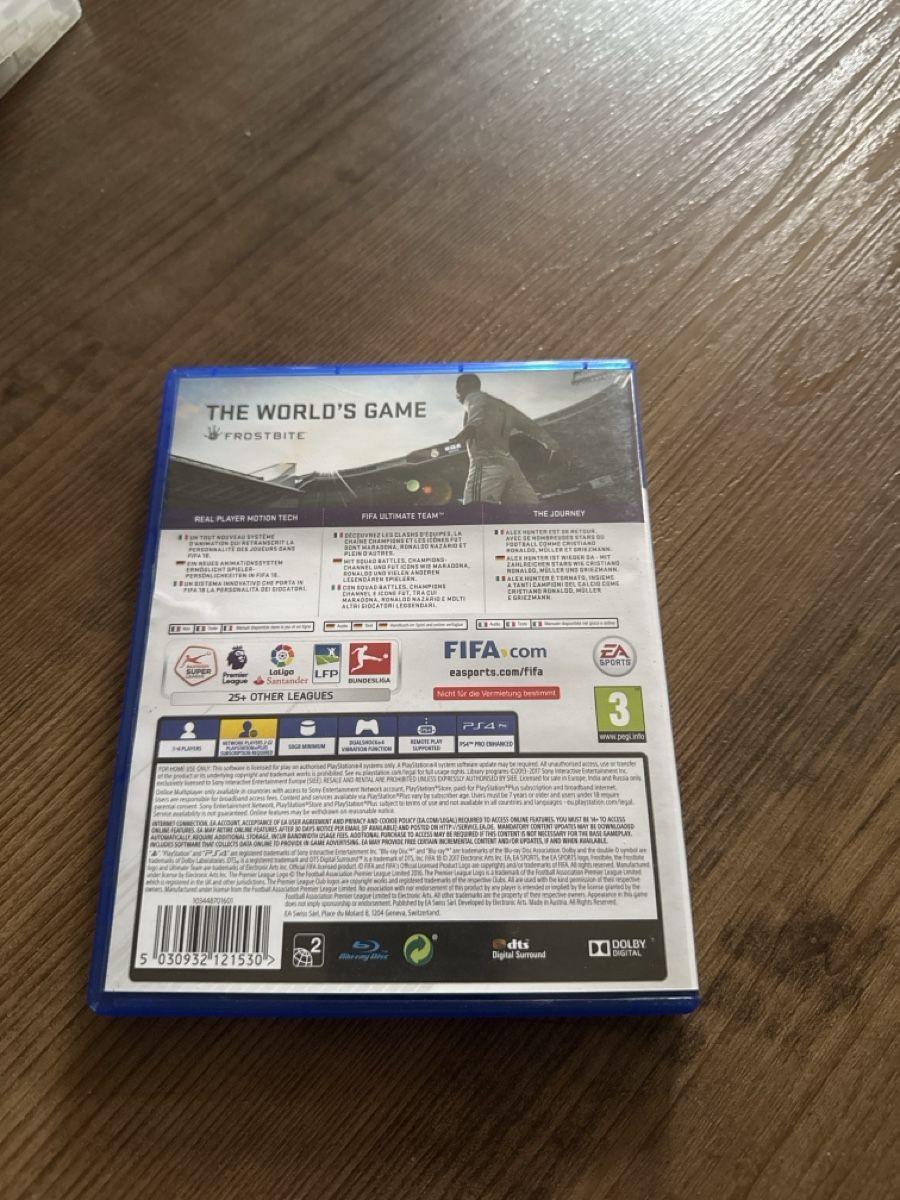 Giochi: PlayStation 4 FIFA 18 game good condition – Usato da Grindelwald venduto da jav_8vmd 2