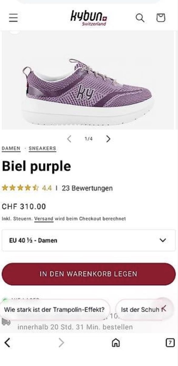 Kybun Chaussures femmes: KYBUN- Biel, neue 41er – Neuf (Voir description) à Bonaduz par Malves10 3