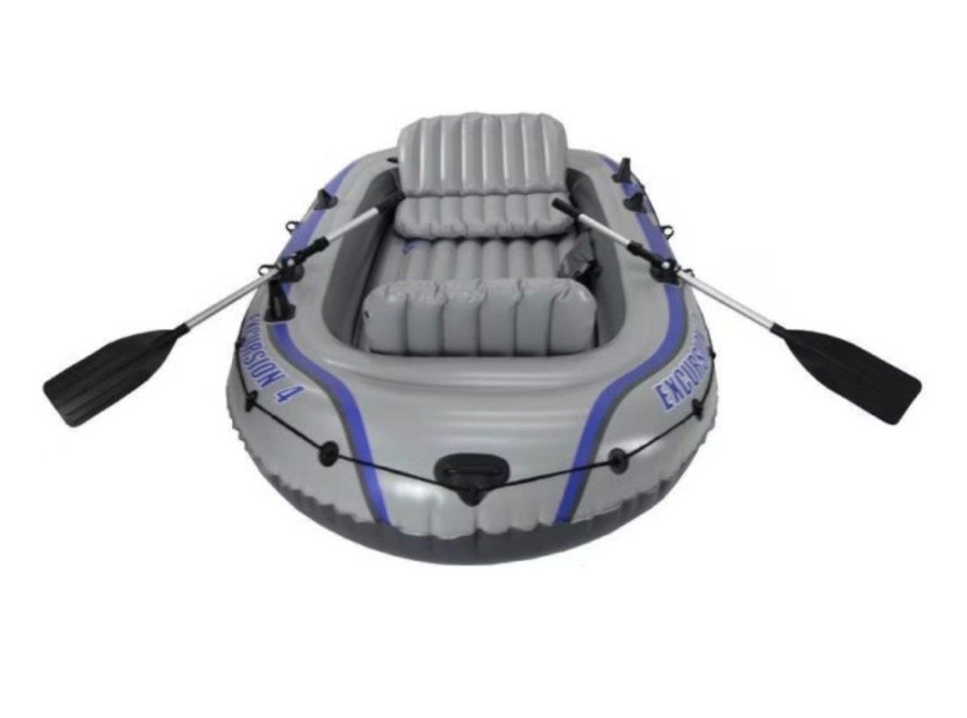 Barche: Intex Schlauchboot Excursion 4 mit Paddel und Pumpe neu – Nuovo (secondo la descrizione) da Malters venduto da kekro90 1