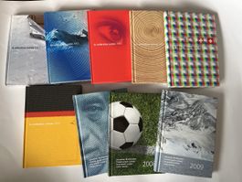 Swiss Post Stamp Collection 2001–2009 – 9 Albums  Set of 9