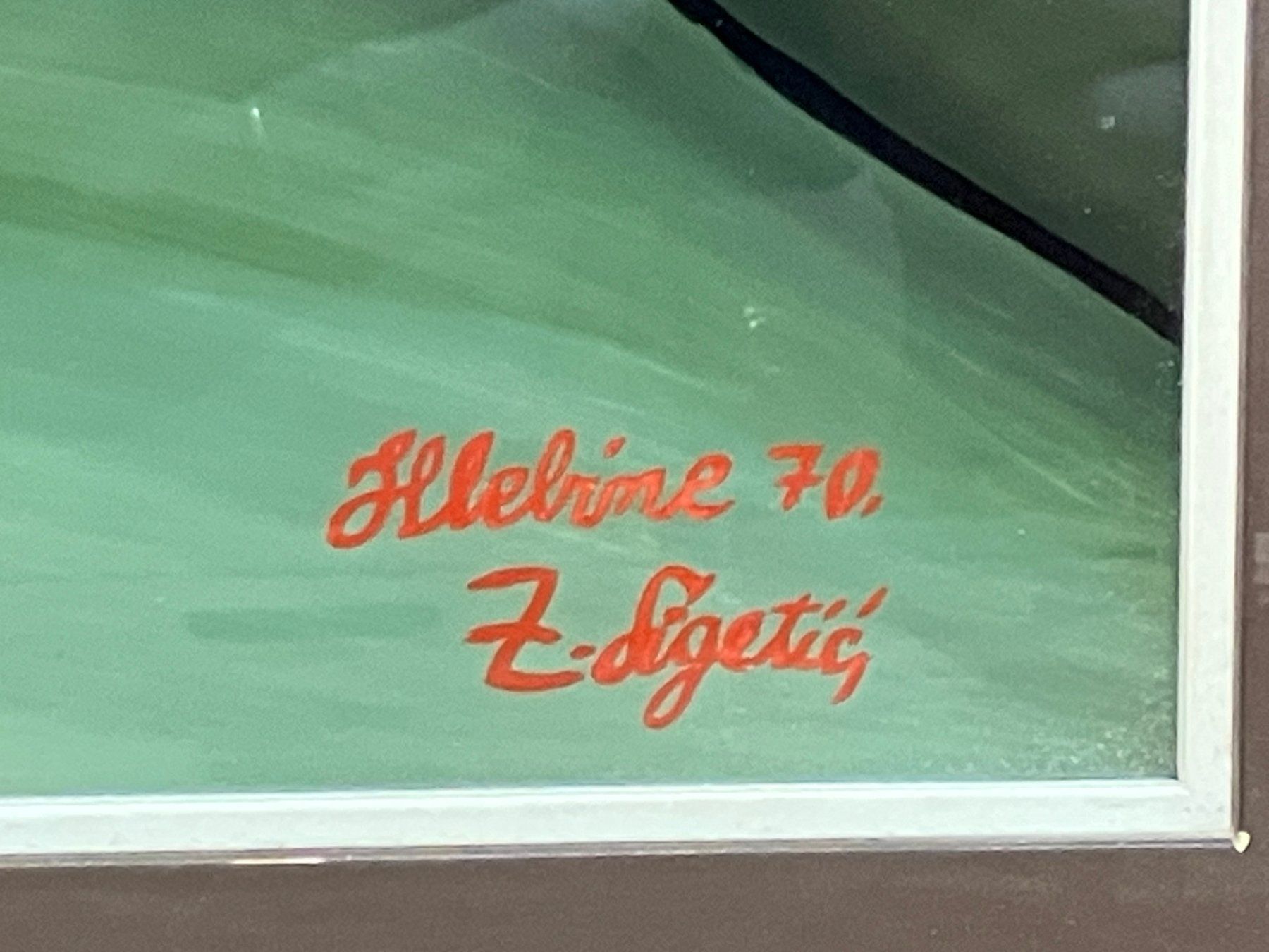 Dipinti: Hinterglasmalerei Z. Sigetic Hlebline – Usato da Horw venduto da luzernicus 2