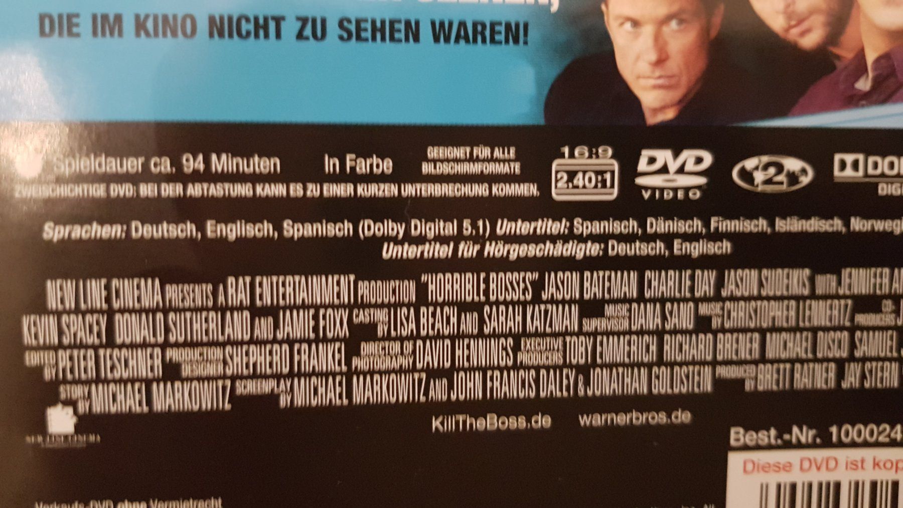 Alle DVDs: DVD Kill the Boss 1 / Colin Farrell – Gebraucht aus Oetwil am See von fineli2 1