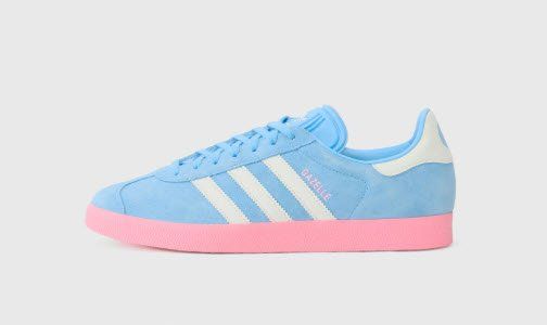 Adidas Scarpe da uomo: Original Adidas Gazelle, hellblau/pink, Gr. 45 – Nuovo (secondo la descrizione) da Siglistorf venduto da Tankgirly