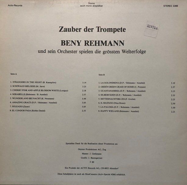 Dischi in vinile: 4x LP’s Beny Rehmann – Usato da Grüningen venduto da azulmarron 2