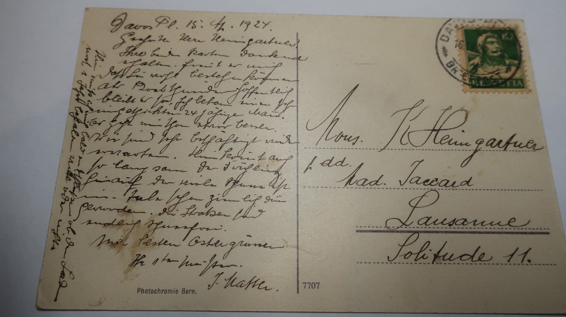 Cartes postales: Bernina Glacier Gletscher 1924 – D'occasion à Cormoret par Pascalll2001 4
