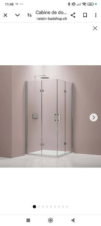 Duschen: Cabine de douche angle 80x80 – Gebraucht aus Montagny-la-Ville von imboanna 4