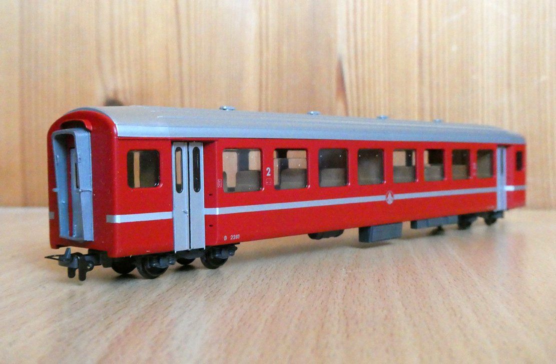 Bemo Modellini di ferrovie: BVZ 2. Kl.wg Bemo H0m Artnr 3271 501 – Usato da Dietlikon venduto da Gruma 3