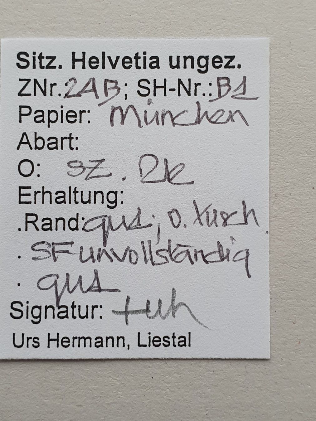 Tutti i francobolli: Strubel 24B Kat. 140.- mit Befund – Usato da Balgach venduto da SIMEON27 2