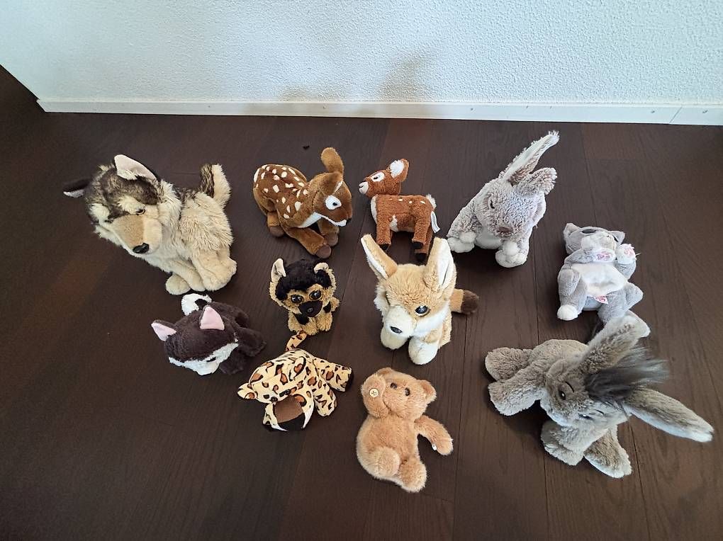 Giocattoli: 11 Plüschtiere, frisch gewaschen – Usato da Kriens venduto da Migele01