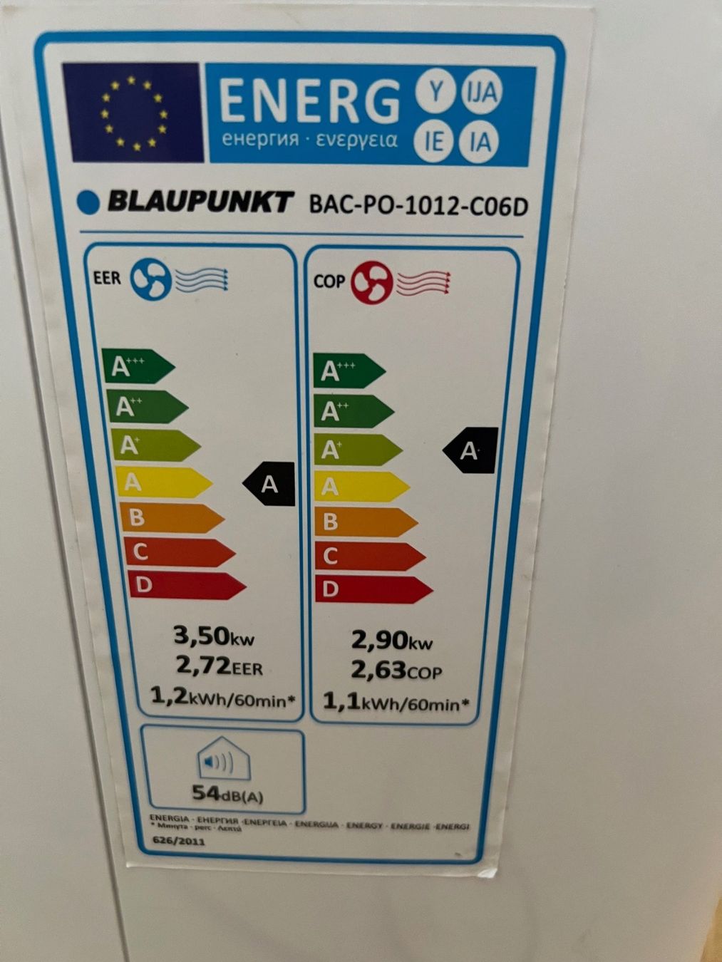 Blaupunkt Luftreiniger: Klimagerät Blaupunkt Moby Blue 1012 – Gebraucht aus Buochs von  2