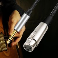 Audio Adapter kabel Stecker/Buchse Mikrofon Mixer Gitarre