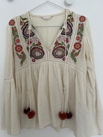 Zara Tarafluc Boho Bluse, Gr. S